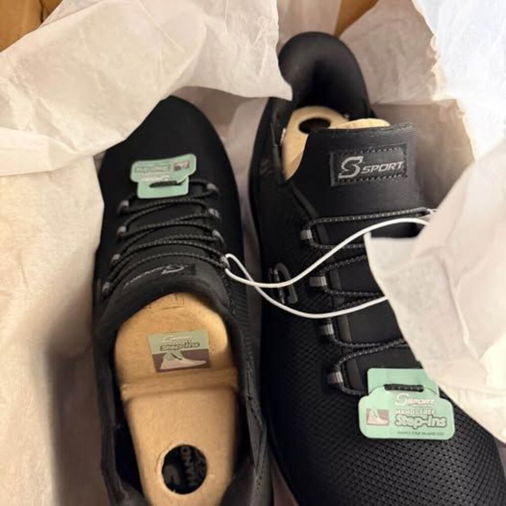 S Sport by Skechers Mens 8 Black Hands Free Step-Ins